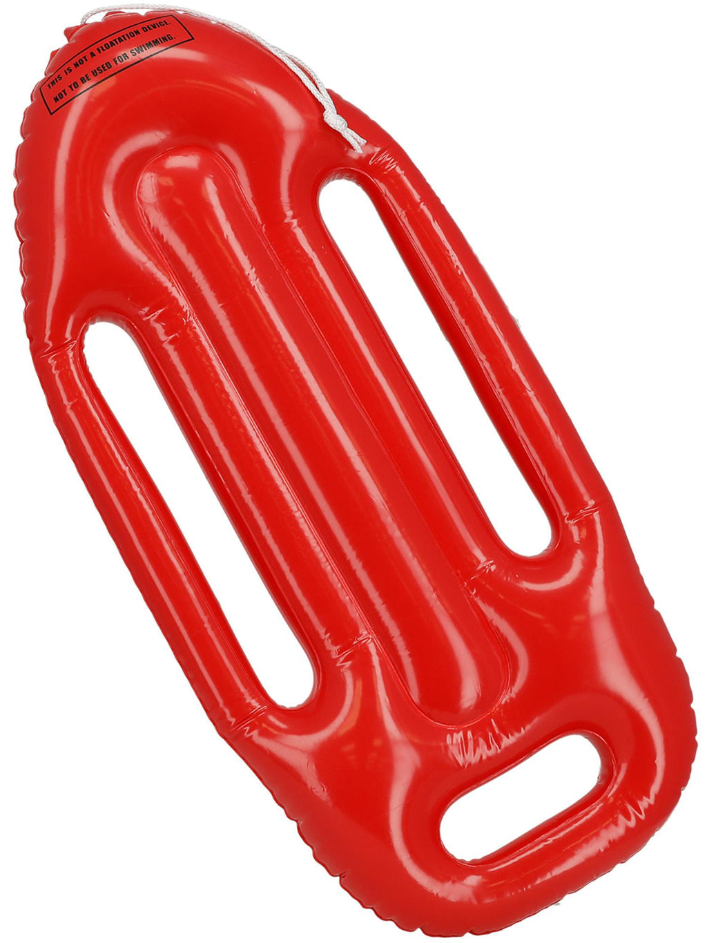 Red Baywatch rescue float, alternate view