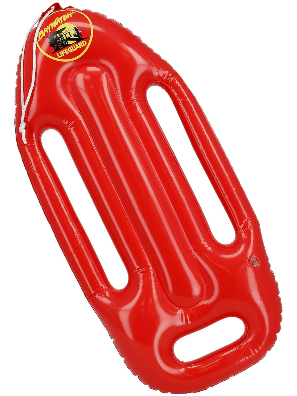 Red Baywatch rescue float shown on its own