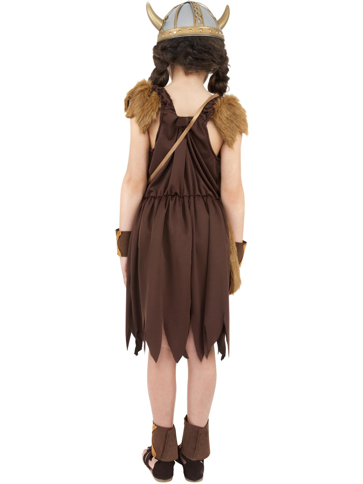 Back view of the Viking Girl Costume, Child