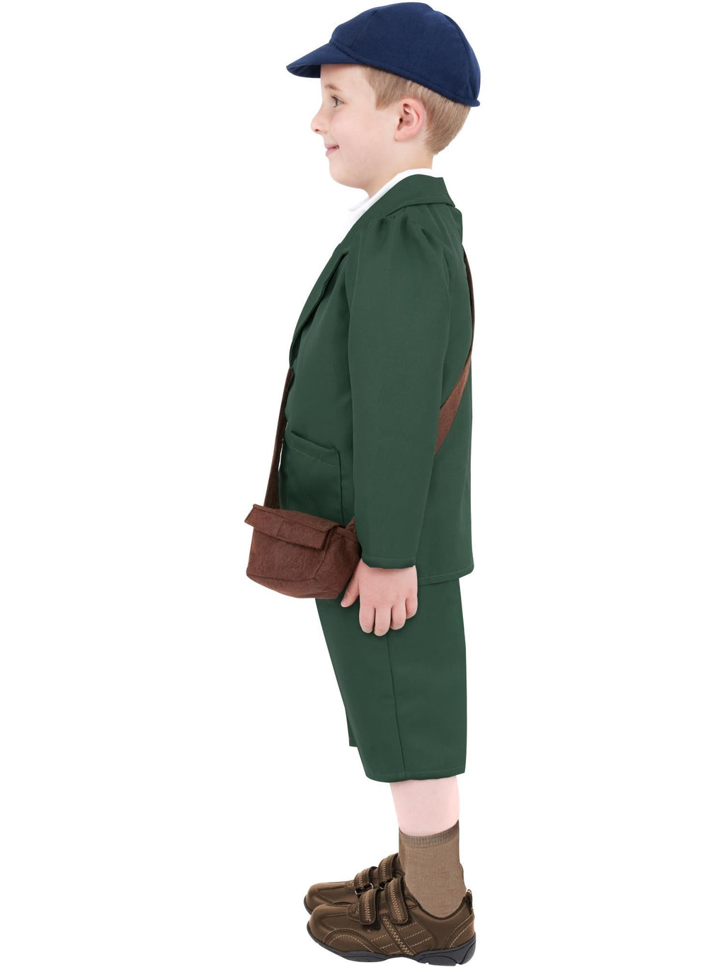 Side view of the World War Ii Evacuee Boy Costume, Child