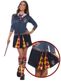 Gryffindor skirt with maroon and gold inset panels, teen and adult size