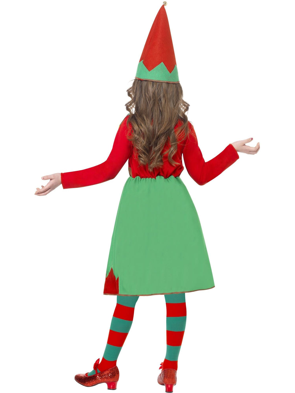 Back view of the Santa's Little Helper Costume, Child