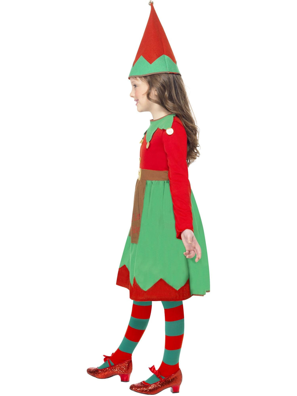 Side view of the Santa's Little Helper Costume, Child