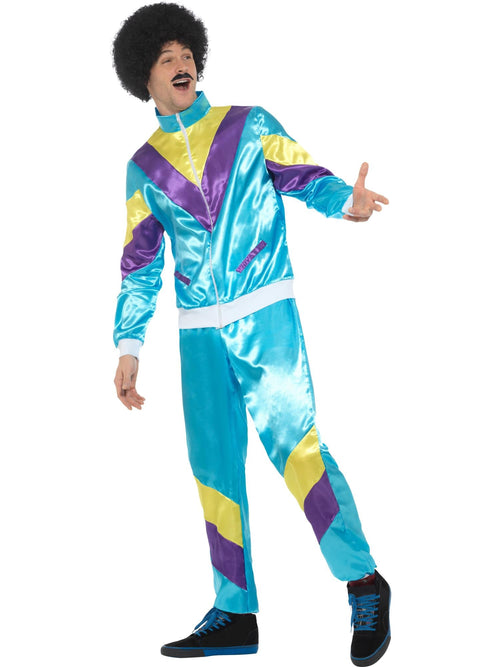 80s Height Of Fashion Men's Shell Suit Costume, Adult