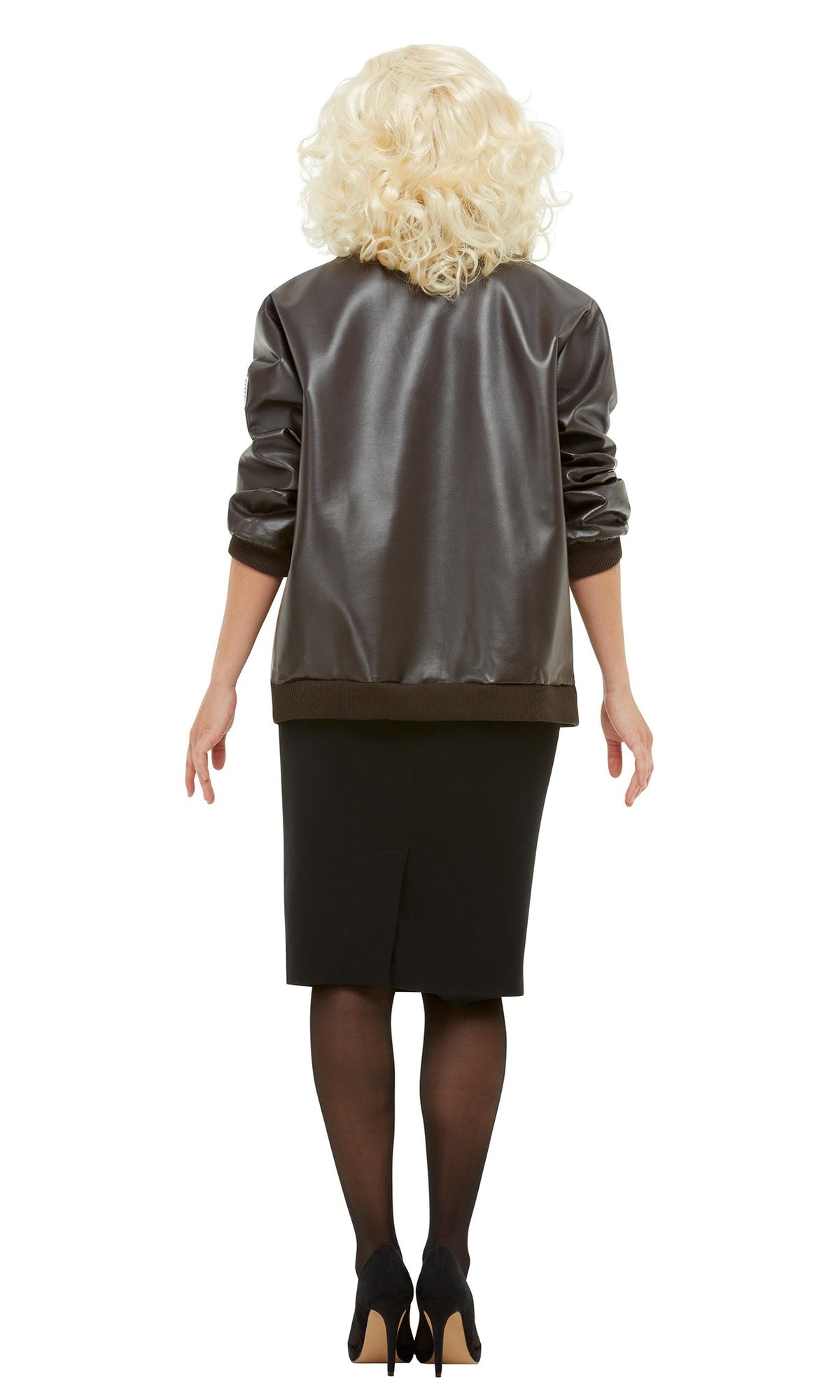 Top Gun bomber jacket on a woman, back view