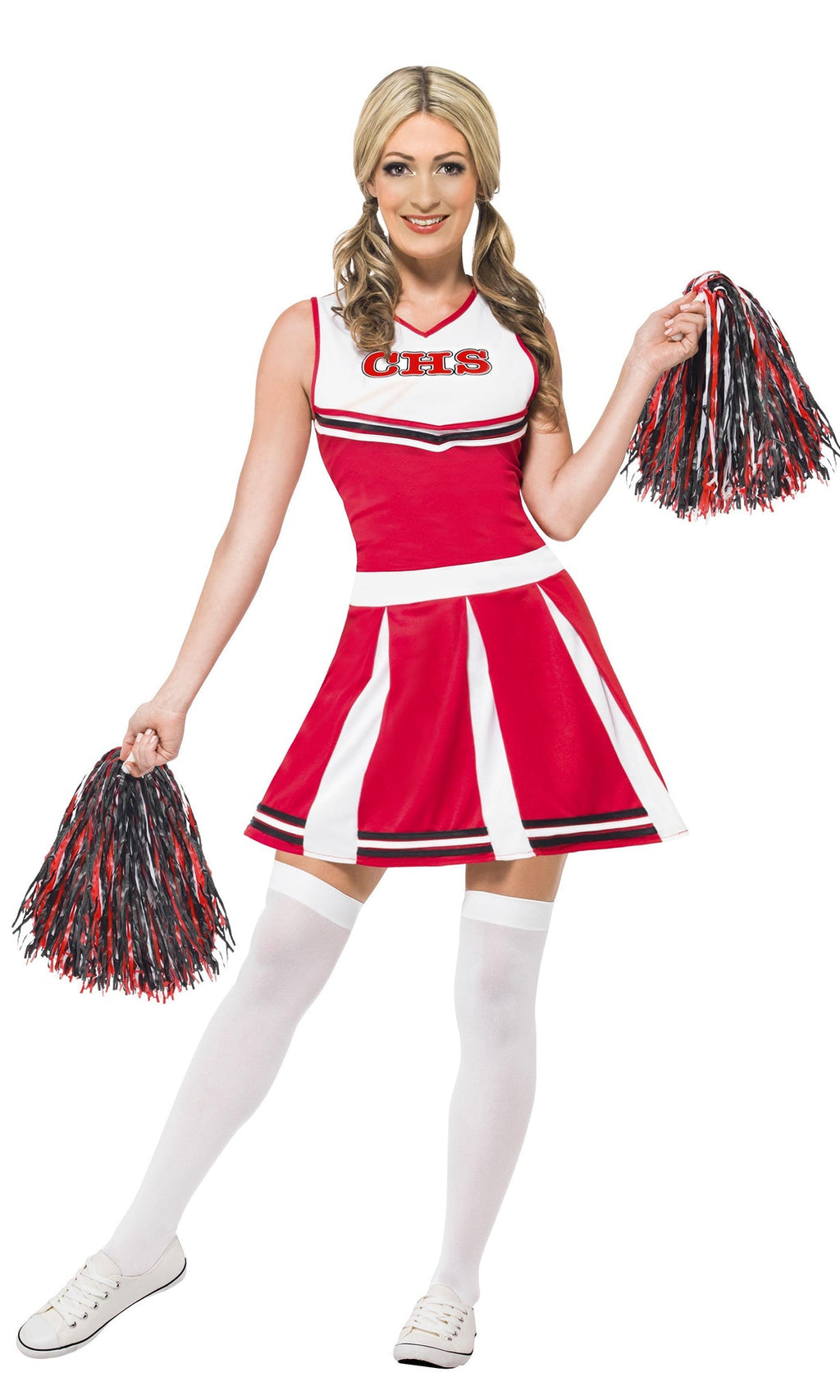 Cheerleader Red Costume, Adult