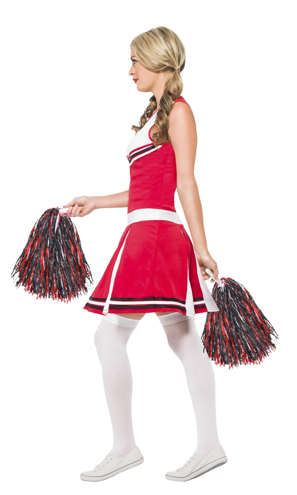 Side of Cheerleader Red Costume