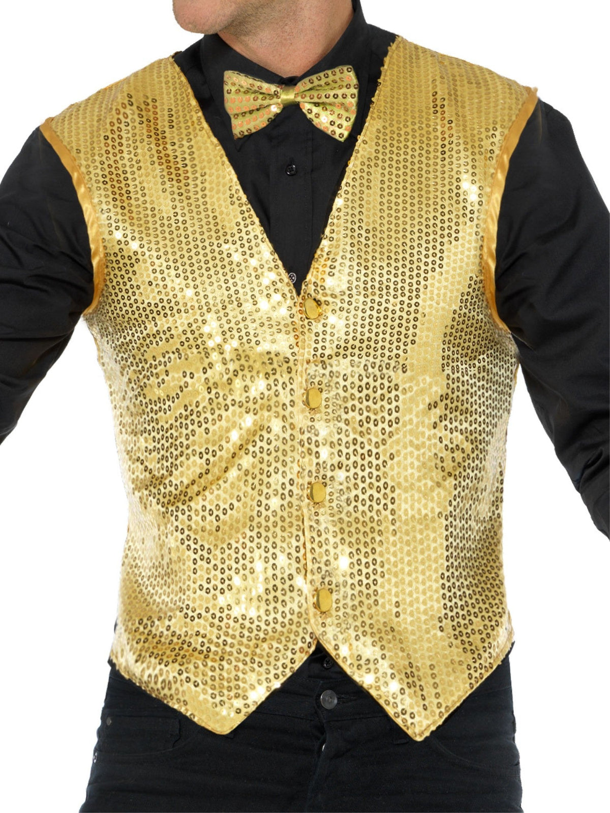 Waistcoat - Gold Sequin, Adult