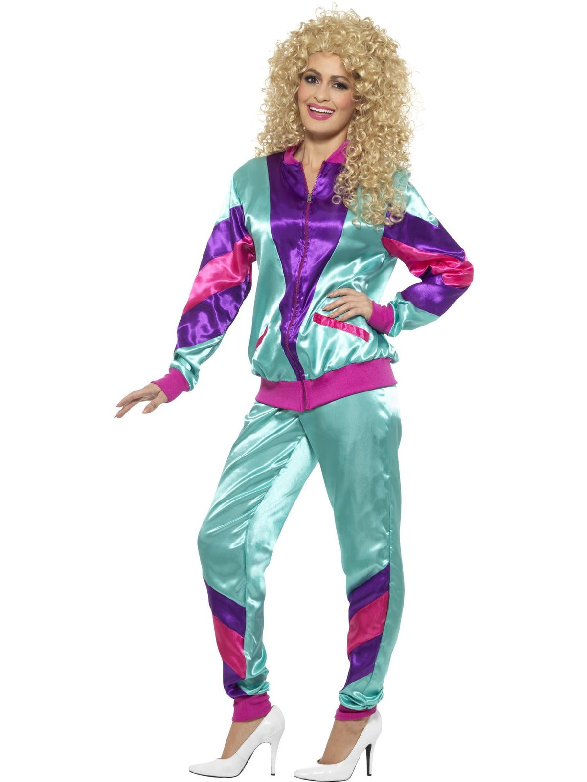 80s Height Of Fashion Women's Shell Suit Costume, Adult