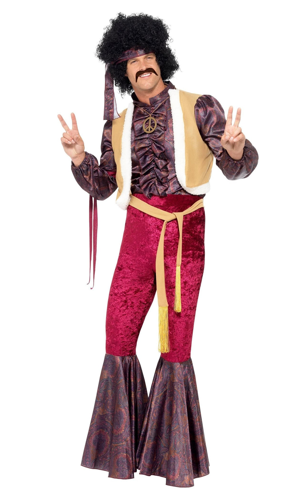 Alternate view of 70s Psychedelic Rocker Costume