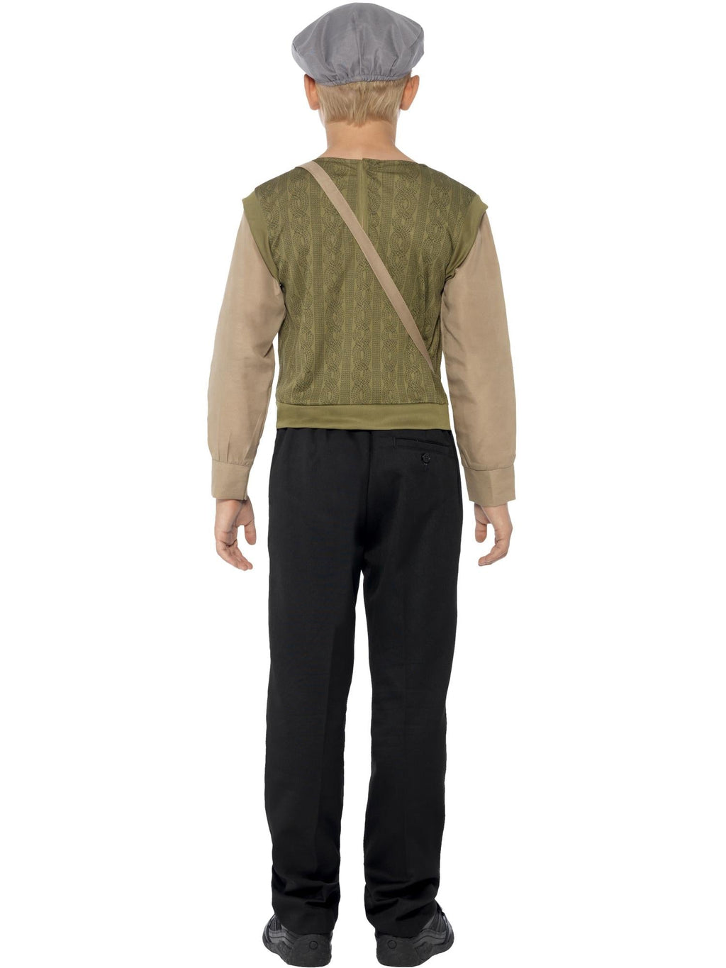 Evacuee boy kit, back view
