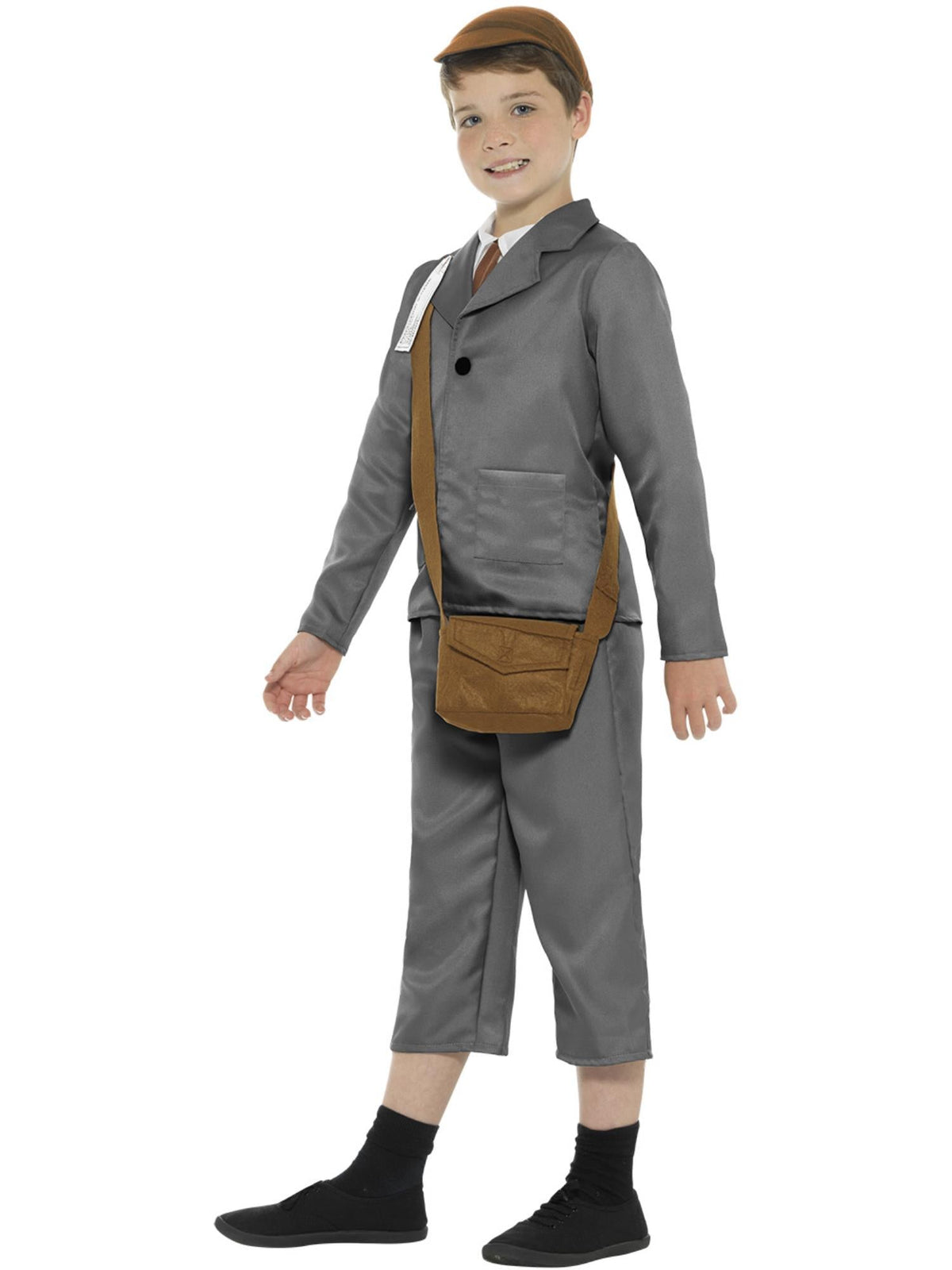 Side view of the Ww2 Evacuee Boy Costume, Child