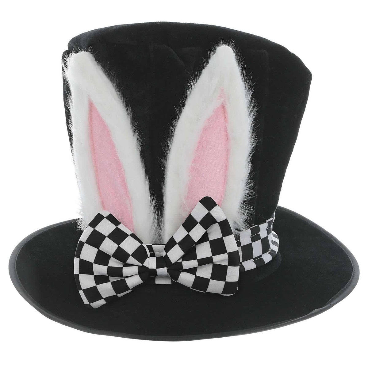 March hare top hat with bunny ears shown on its own