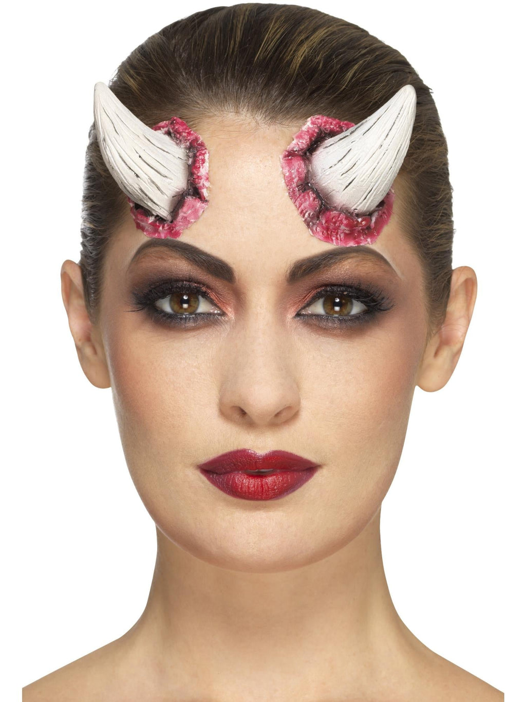 Latex devil horn prosthetics, alternate view