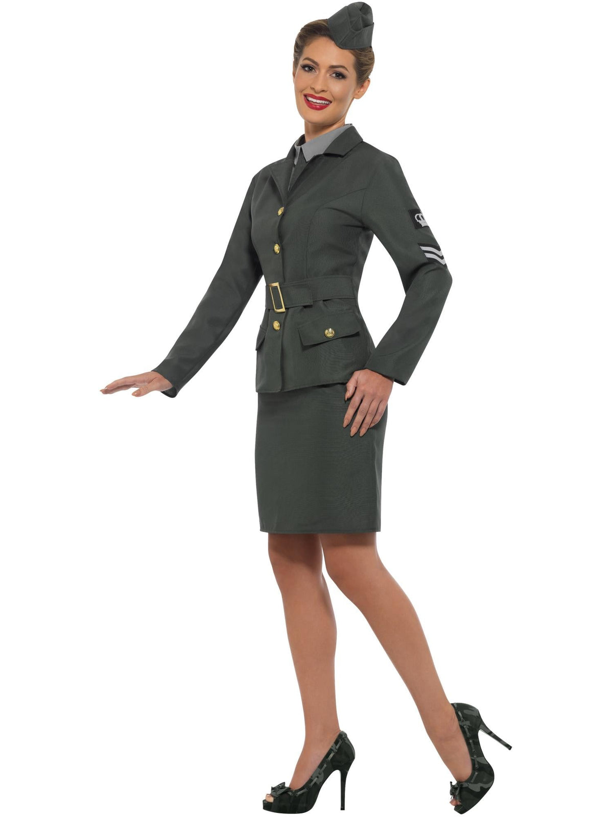 Ww2 Army Girl Costume, Adult