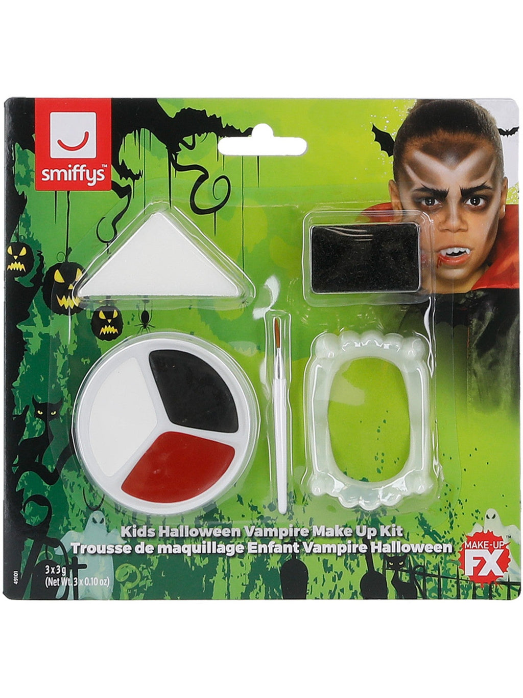 Vampire make-up kit in its retail packaging