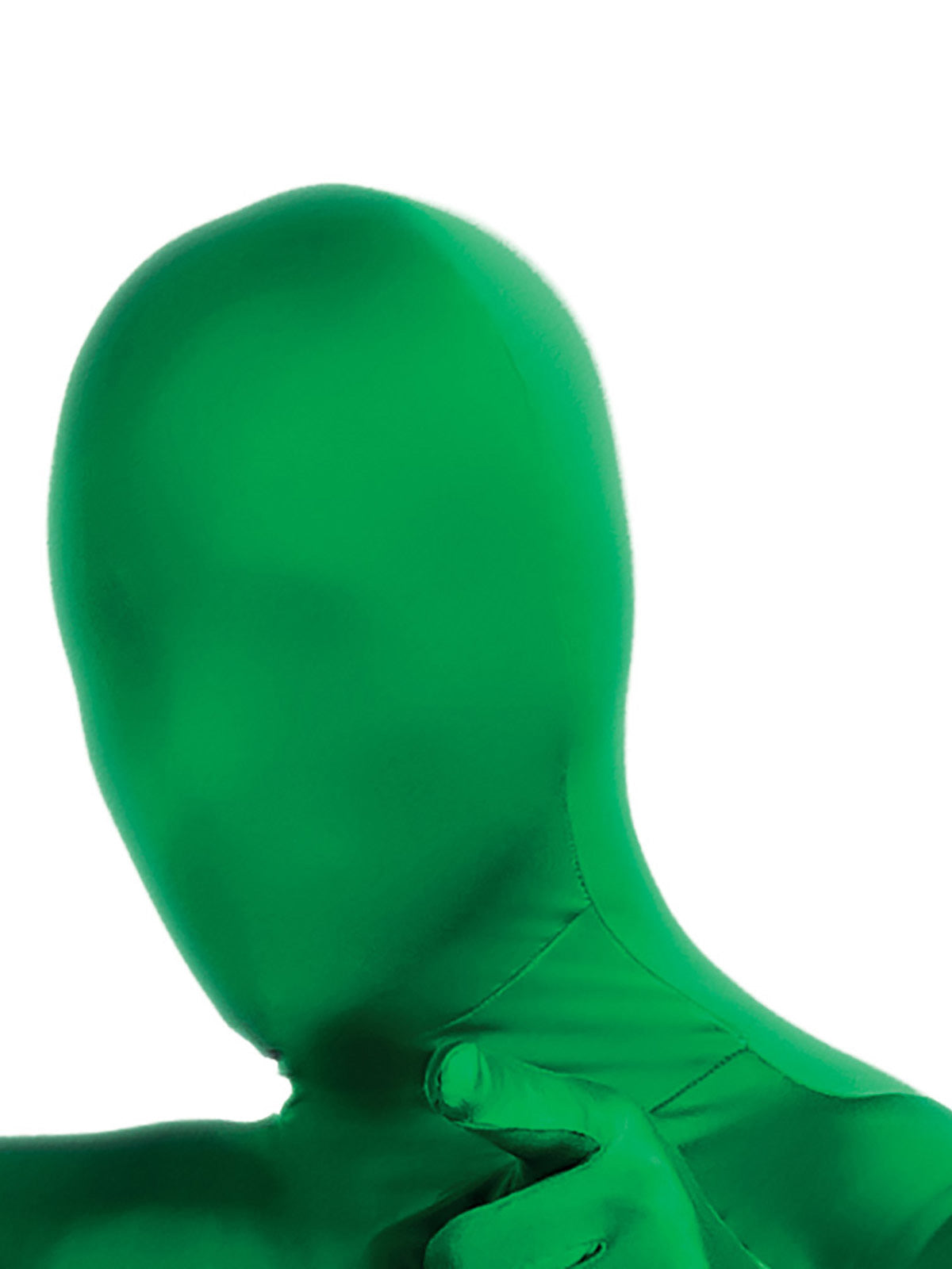 Green full-head second skin face mask