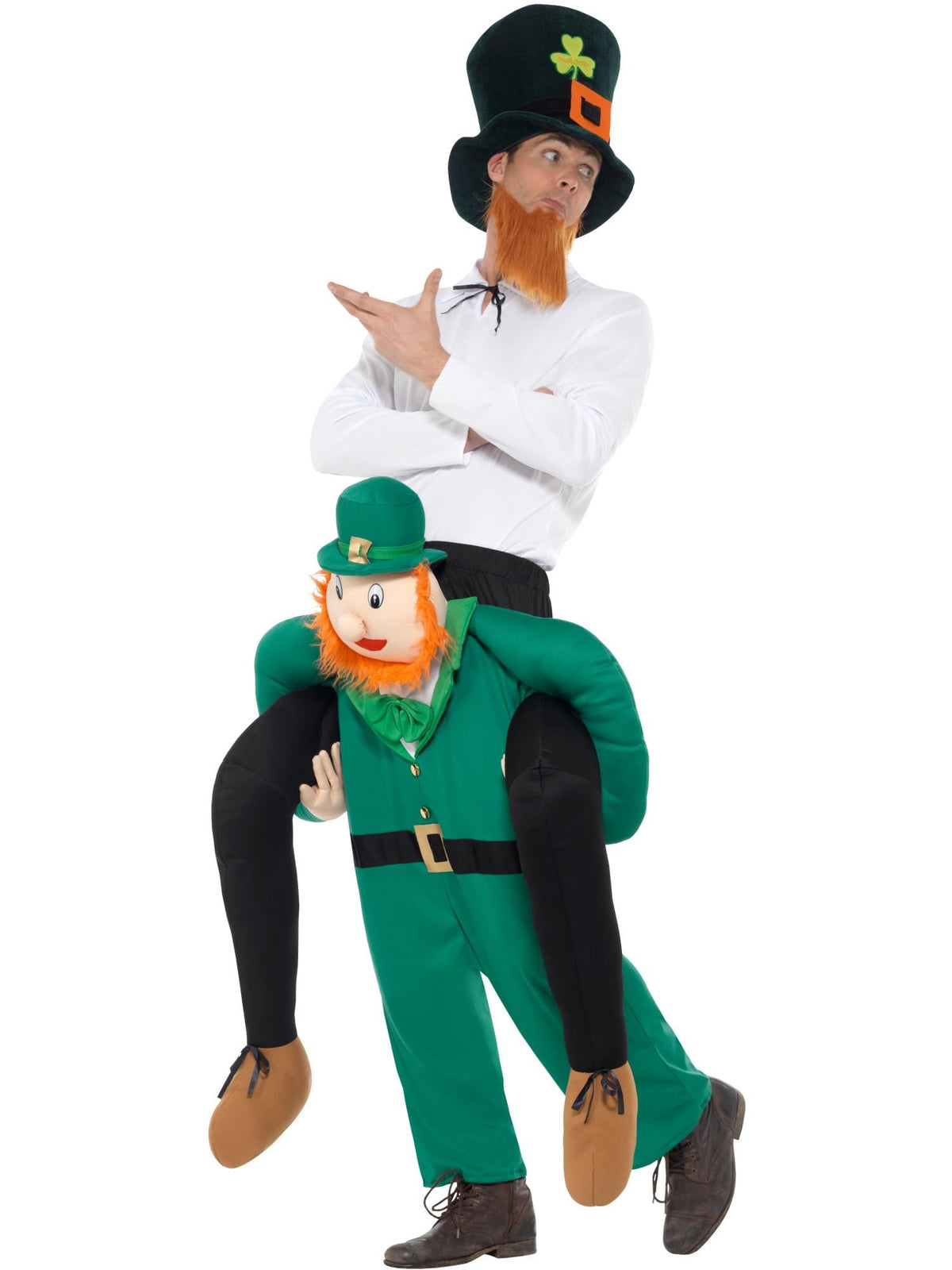 Paddy's Leprechaun Piggy Back Costume, Adult