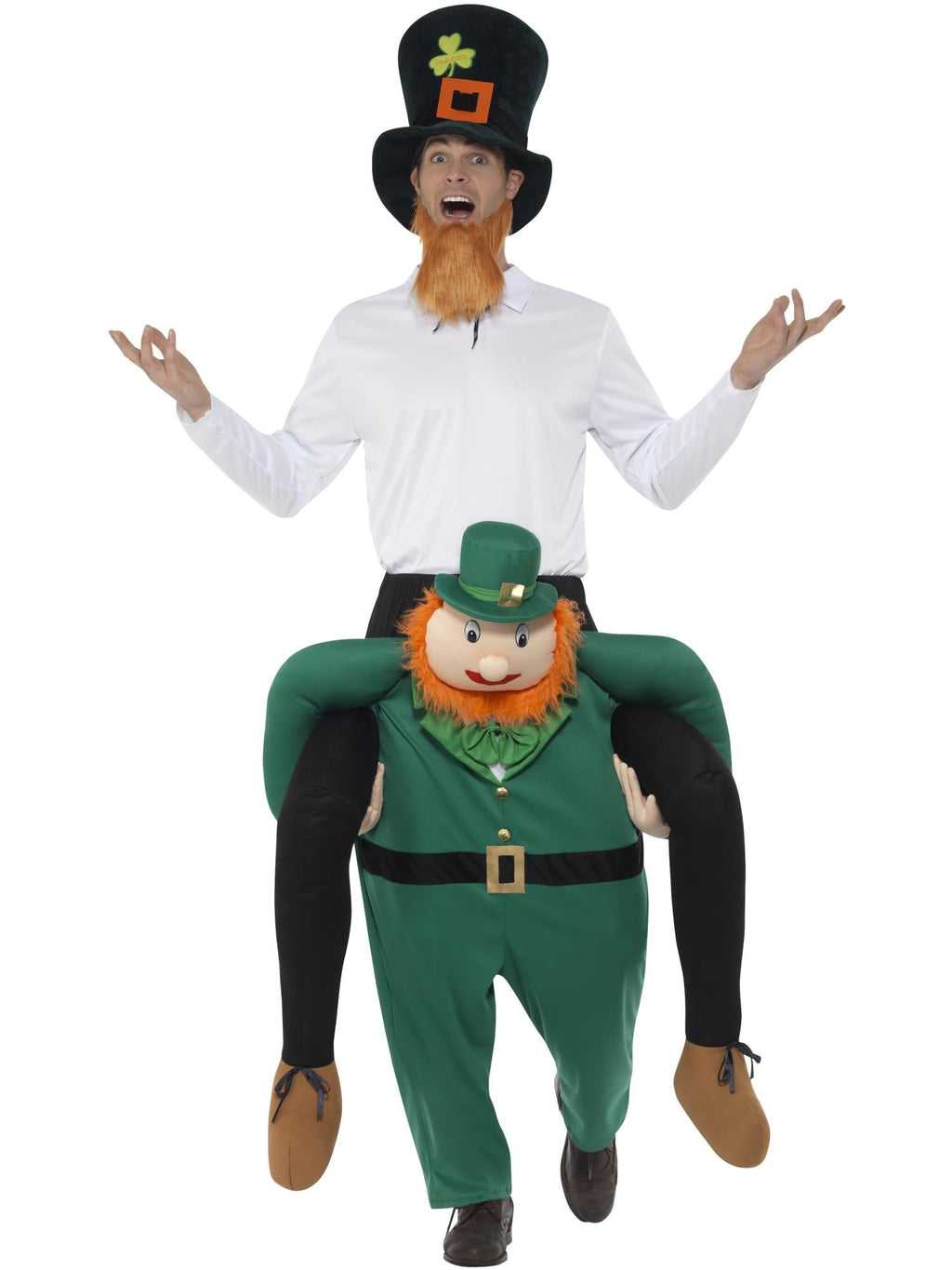 Paddy's Leprechaun Piggy Back Costume, Adult