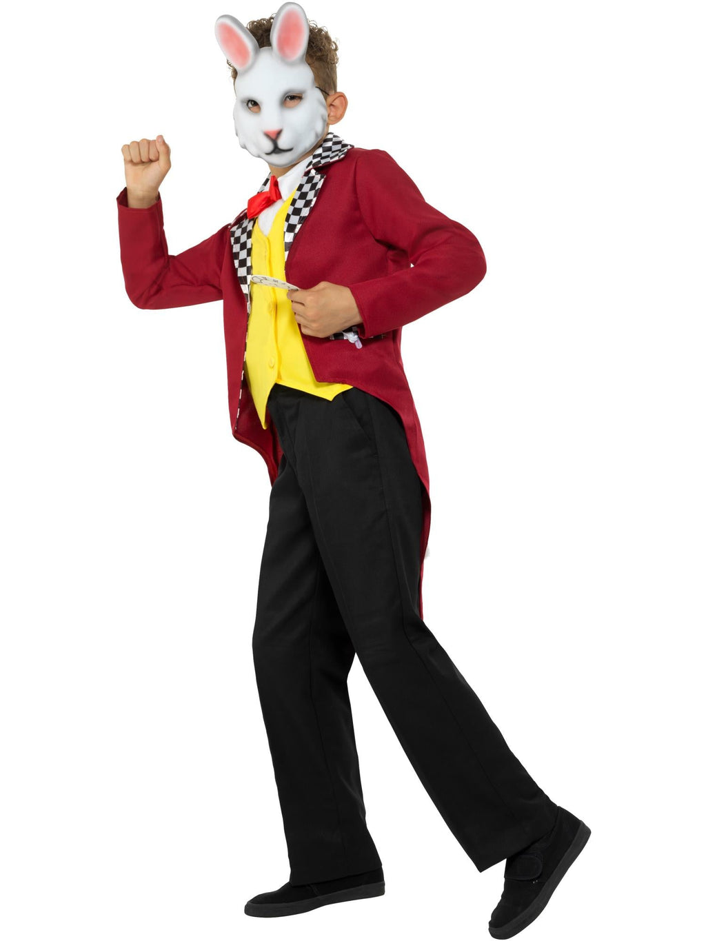 Side view of the Mr White Rabbit Costume, Child