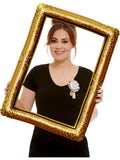 Gold inflatable picture frame prop, alternate view