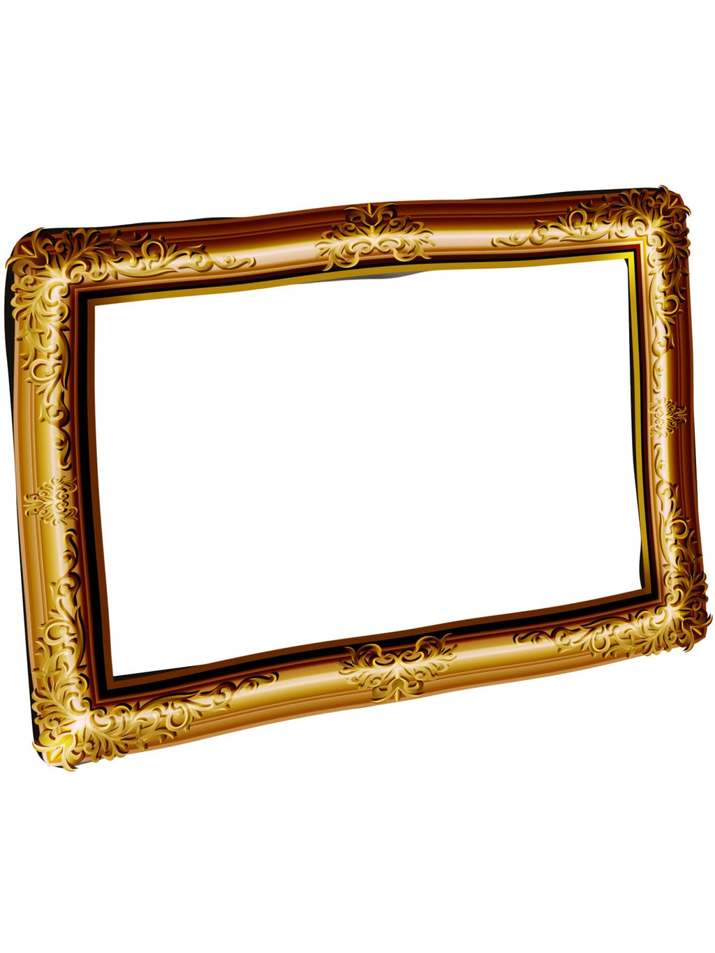 Gold inflatable picture frame prop