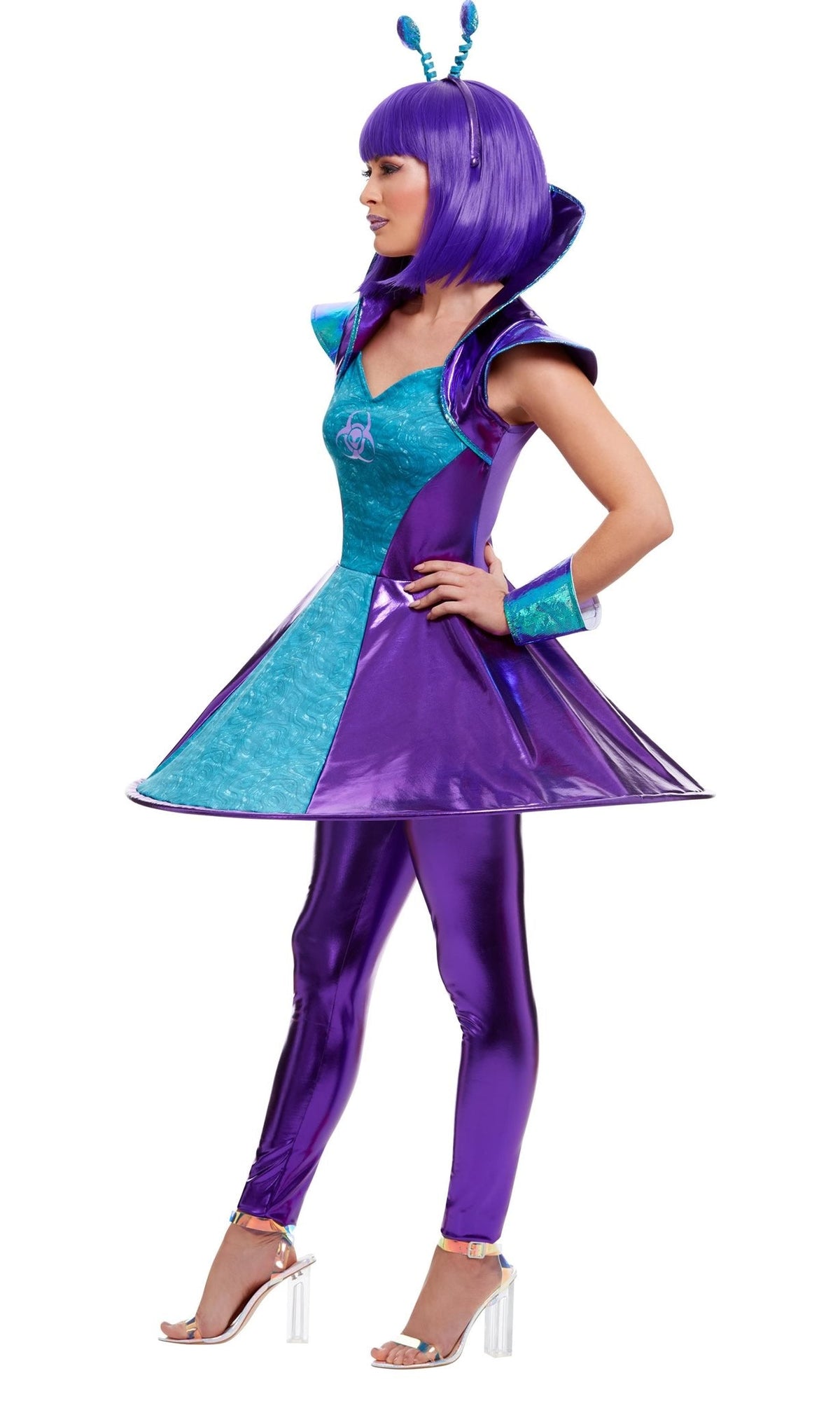 Side of Alien Lady Deluxe Costume