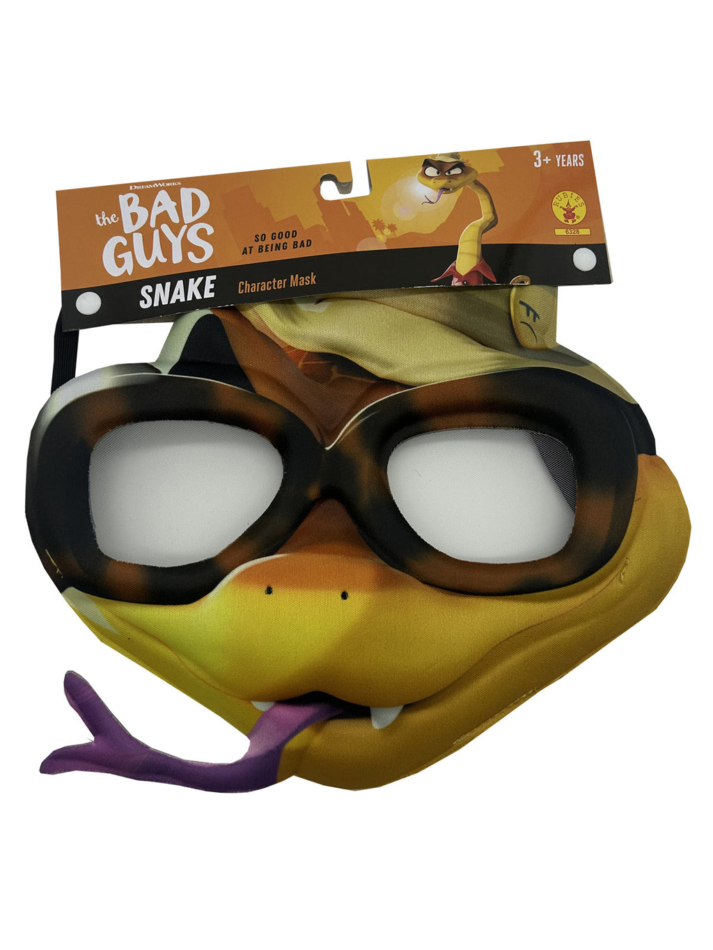 Mr Snake foam mask in its retail packaging