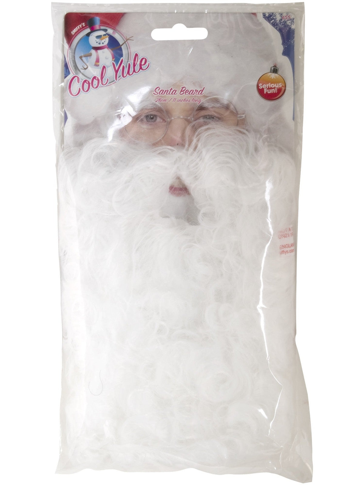Santa beard in its retail packaging