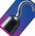 Silver pirate hook hand with black hand shield