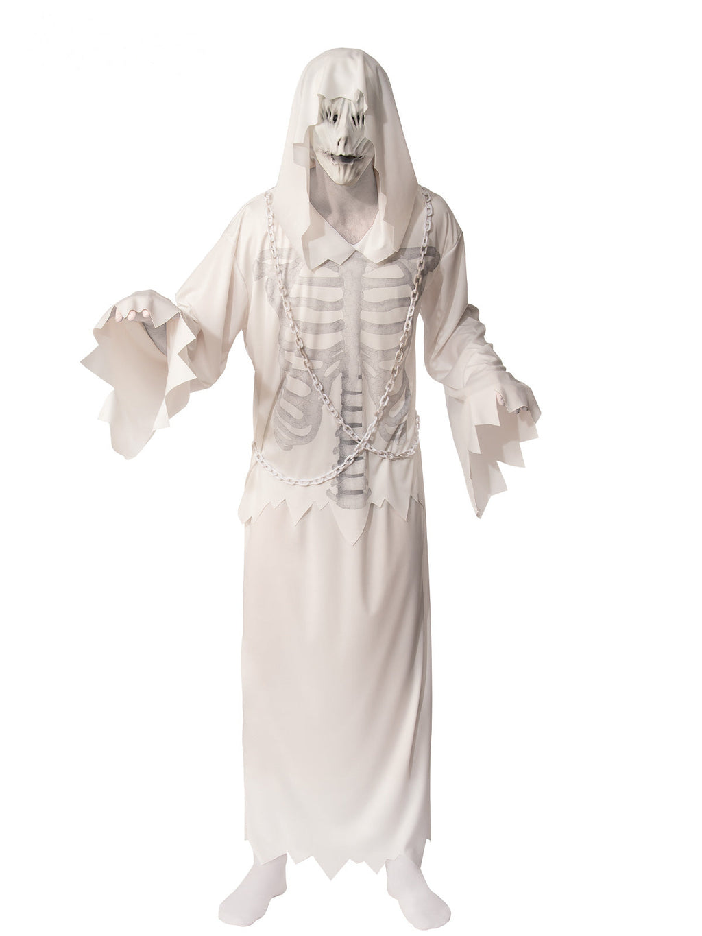Hooded Ghost Costume, Adult