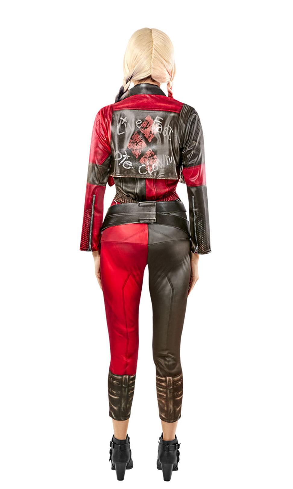 Back of Harley Quinn Suicide Squad Jumpsuit Costume