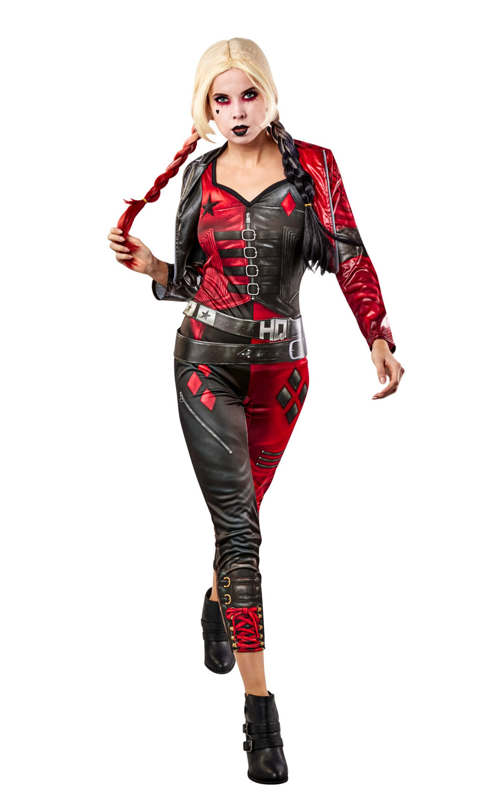 Harley Quinn Suicide Squad Jumpsuit Costume, Adult