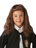 Girl wearing the long wavy auburn Hermione Granger wig