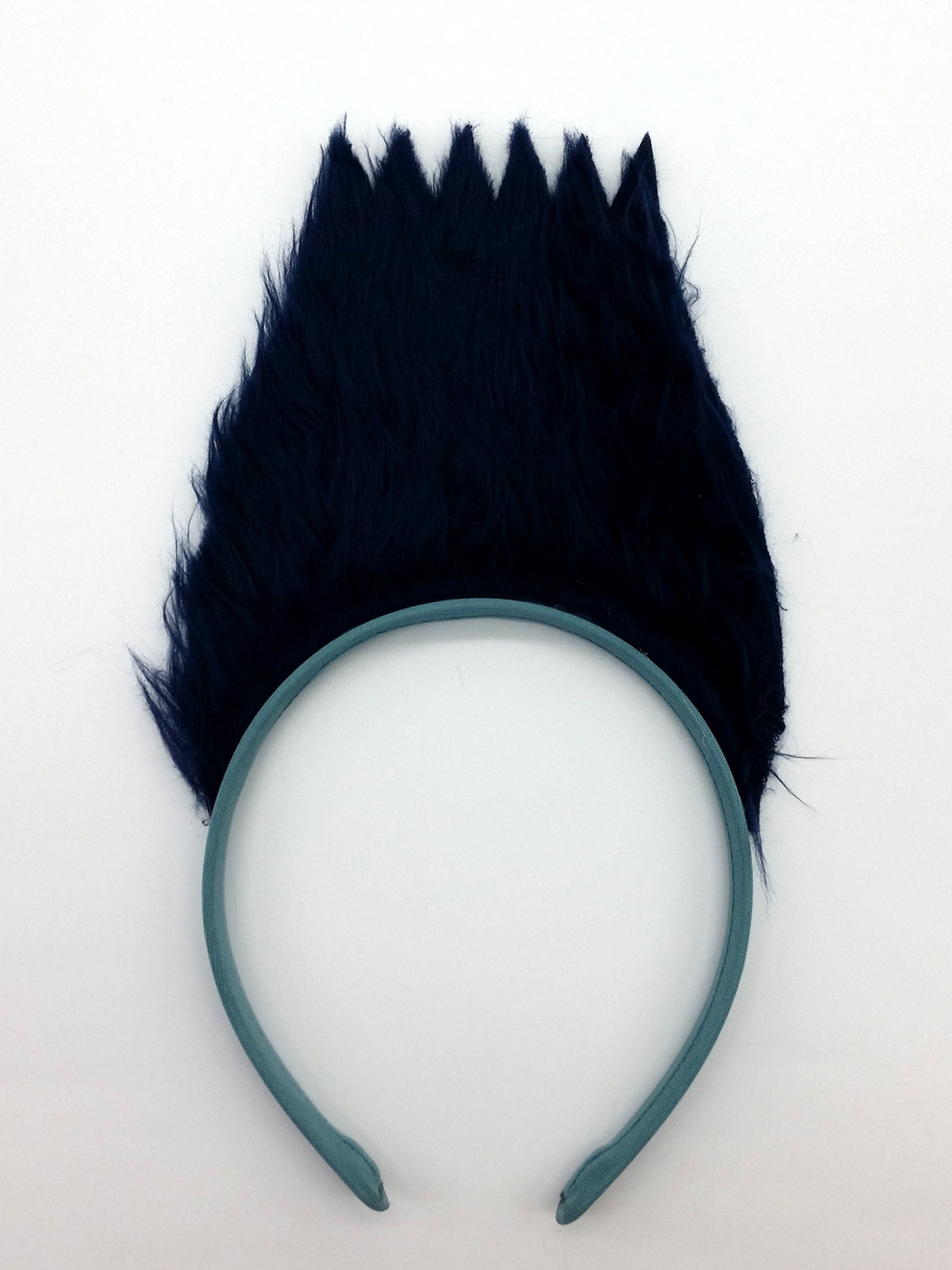 Trolls Branch headband with dark blue stand-up faux hair