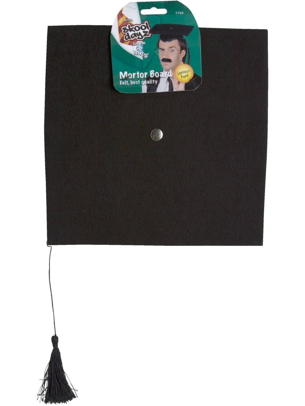 Graduation hat in its retail packaging