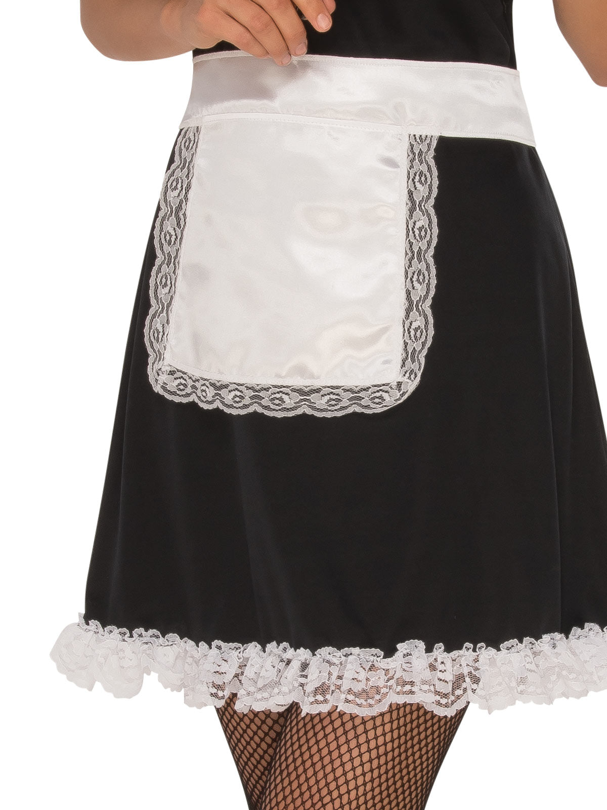 French Maid Lace Trim Costume, Adult