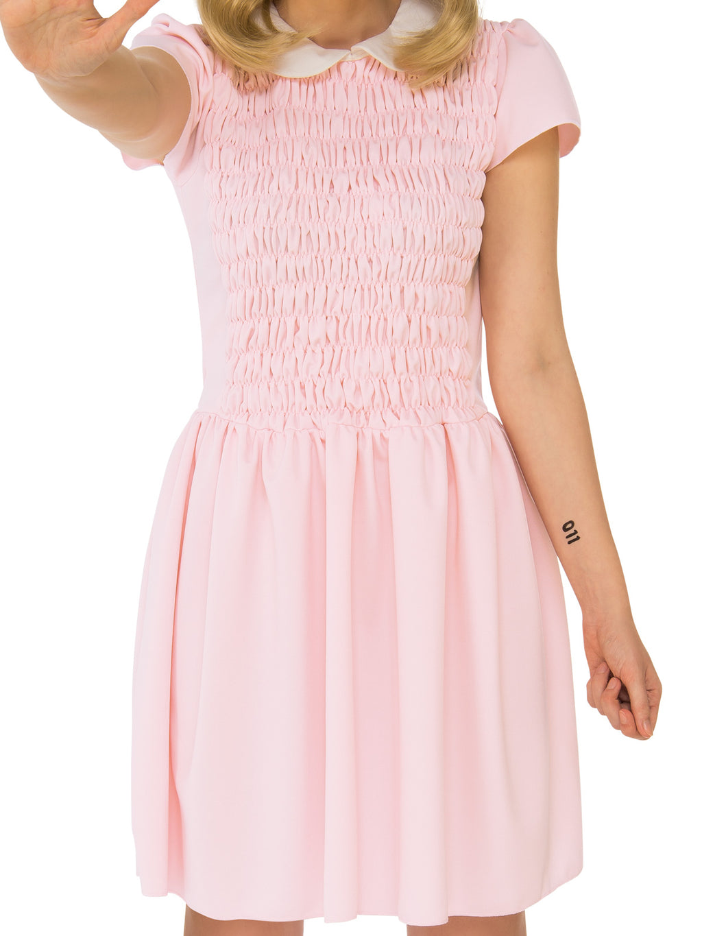 Stranger Things Eleven Pink Dress Costume, Adult
