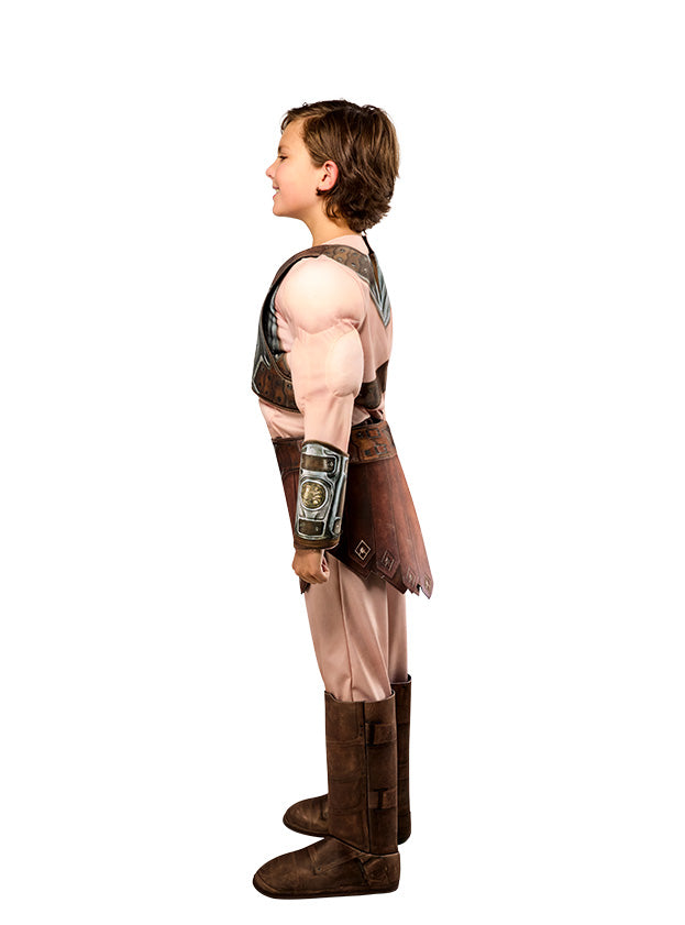 Side view of the He-Man Deluxe Muscle Costume, Child
