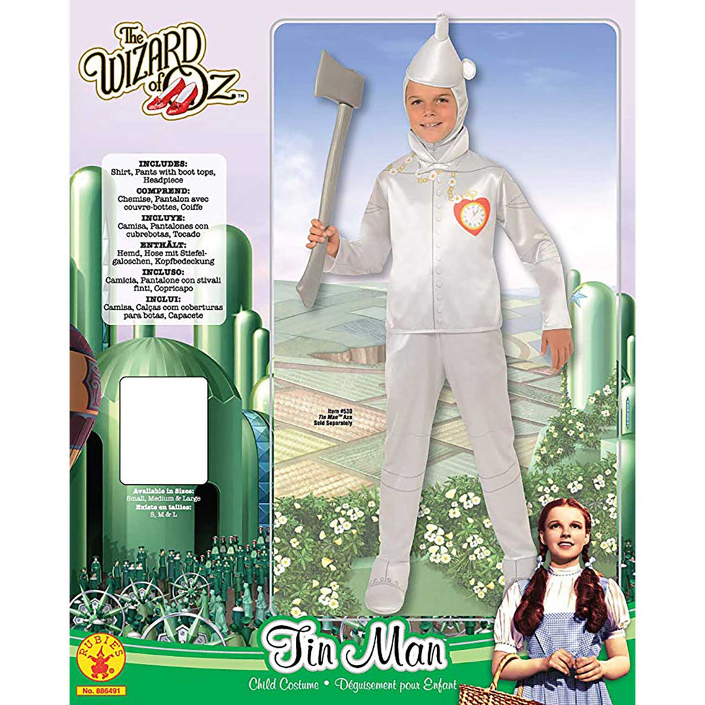 Tin Man Deluxe costume in its Wizard of Oz retail packaging