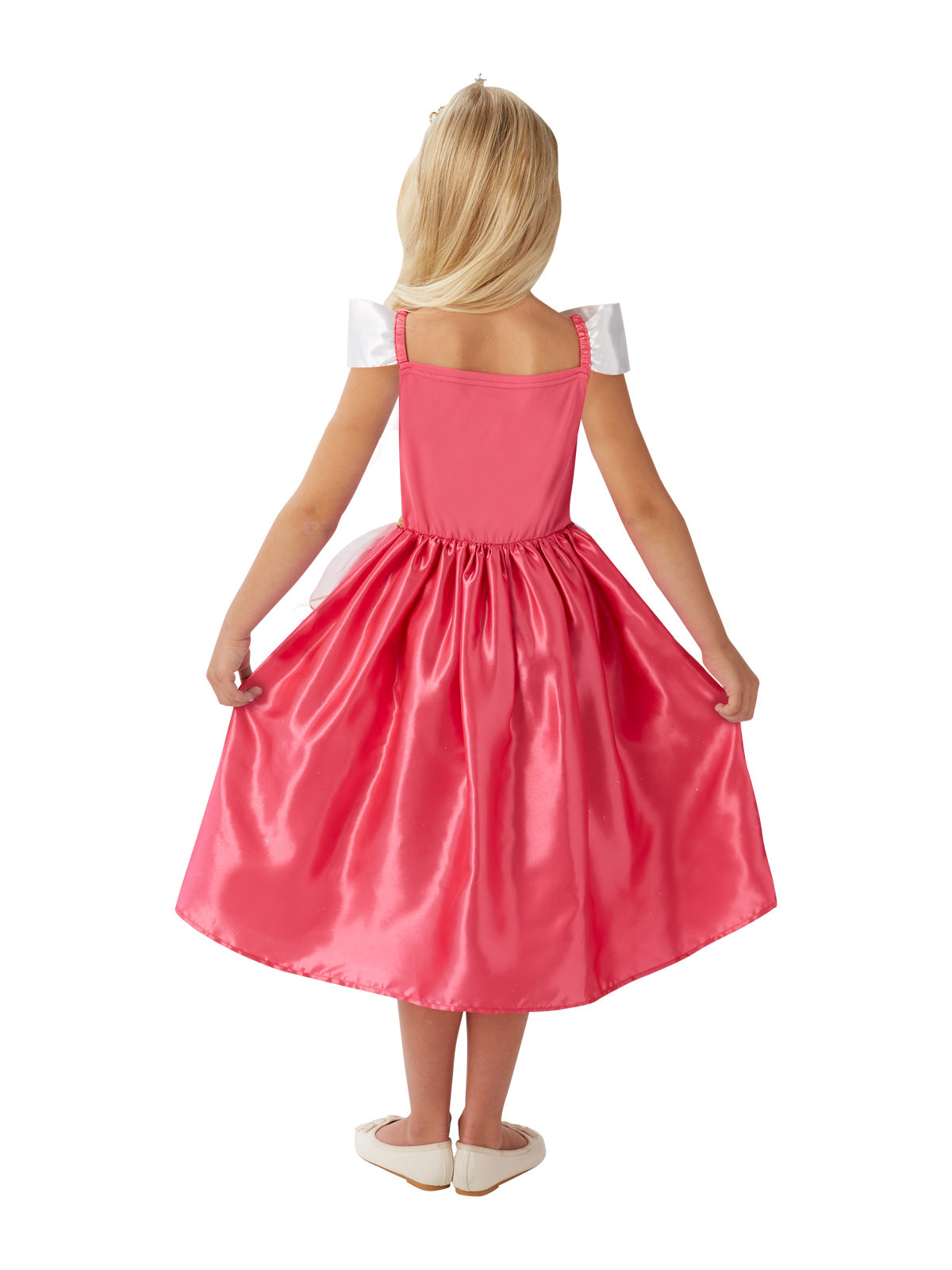 Back view of the Aurora Sleeping Beauty Fairytale Costume, Child