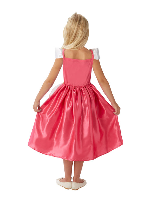 Back view of the Aurora Sleeping Beauty Fairytale Costume, Child