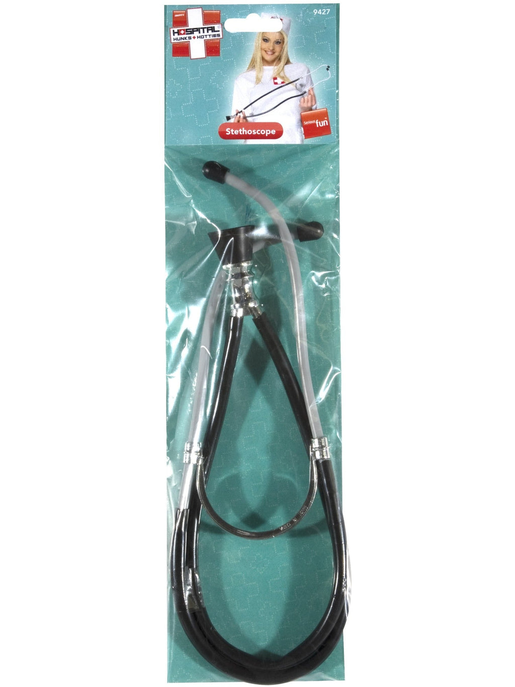 Doctor's stethoscope in its retail packaging
