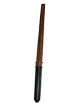 Draco Malfoy wand with wood-look shaft and black handle