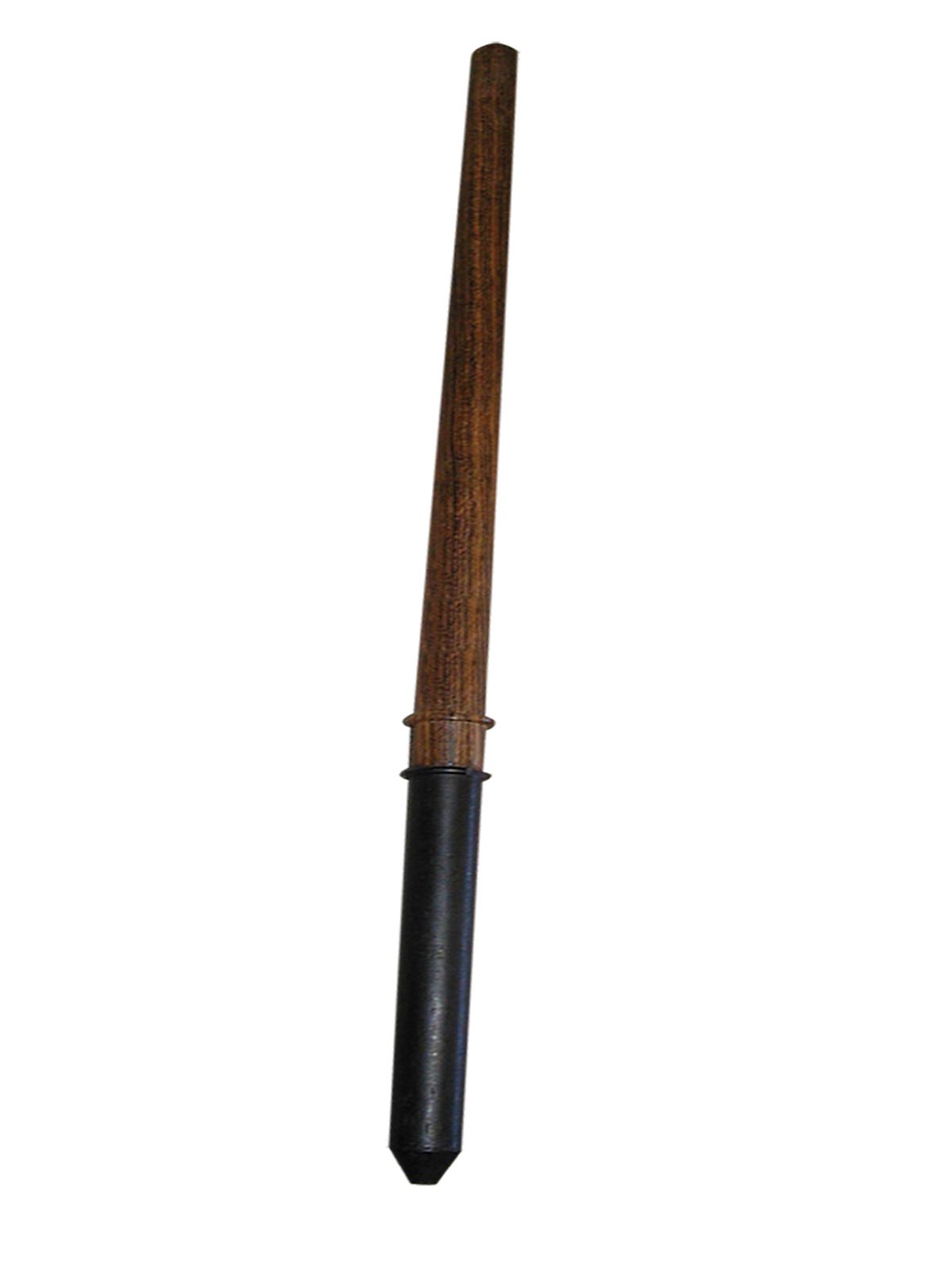 Draco Malfoy wand with wood-look shaft and black handle