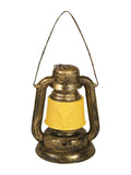 Gold Harry Potter lantern with a yellow diffuser and a wire handle