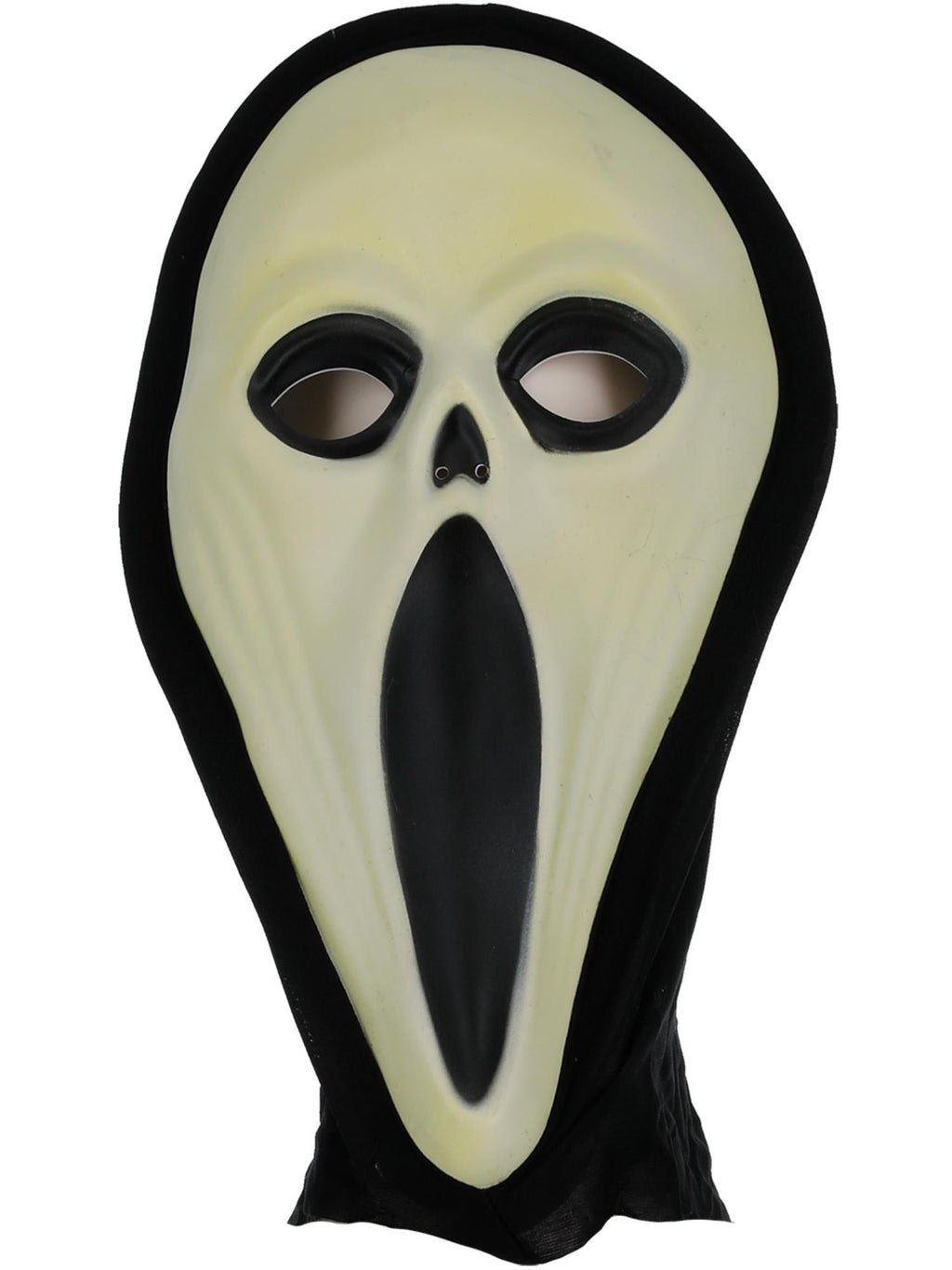 Screamer glow in the dark mask shown on its own