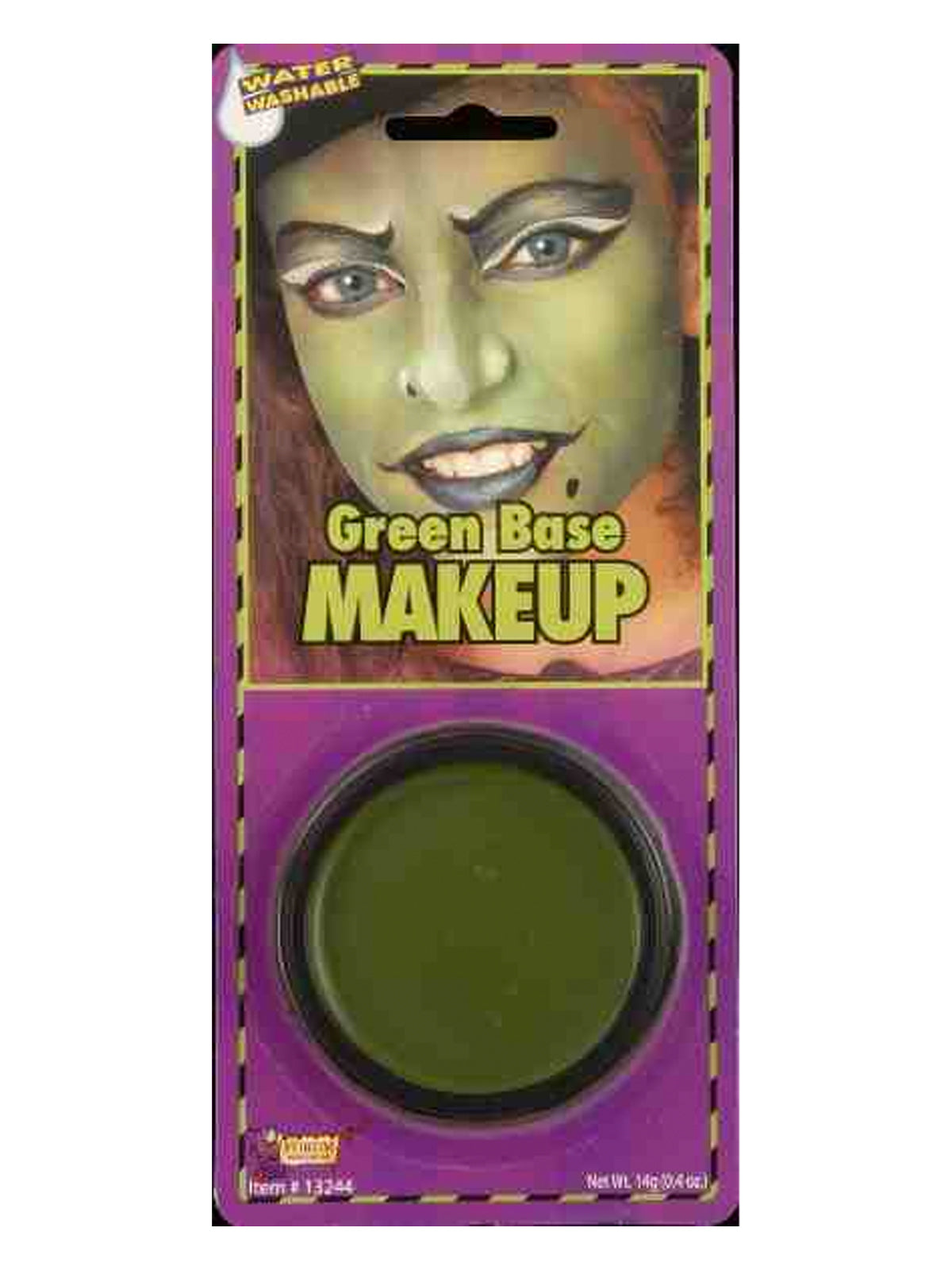 Green creme face make-up palette in its retail packaging