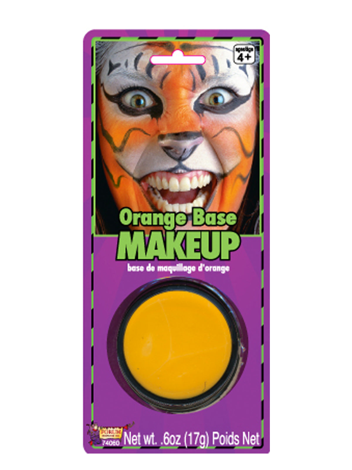 Orange creme face make-up palette in its retail packaging