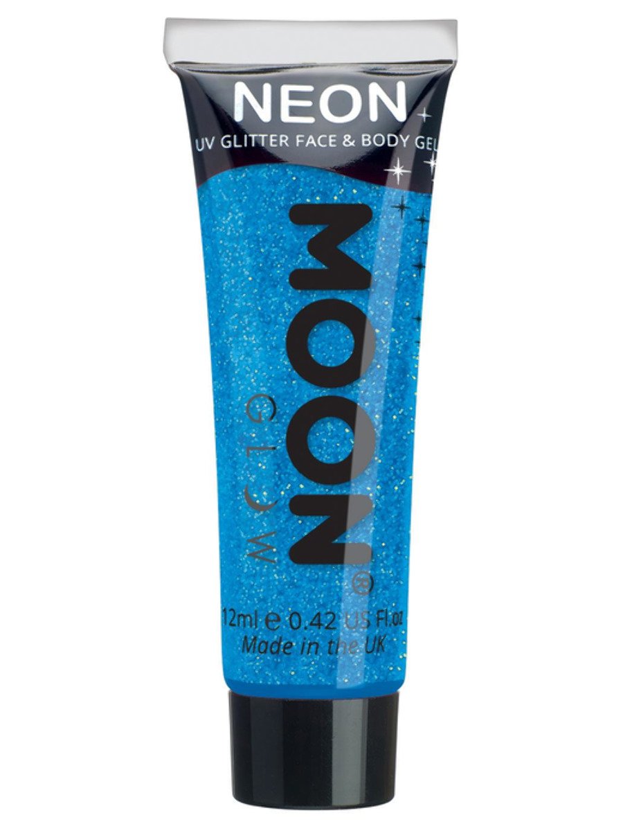 Moon Glow Neon Uv Fine Glitter Gel - Blue